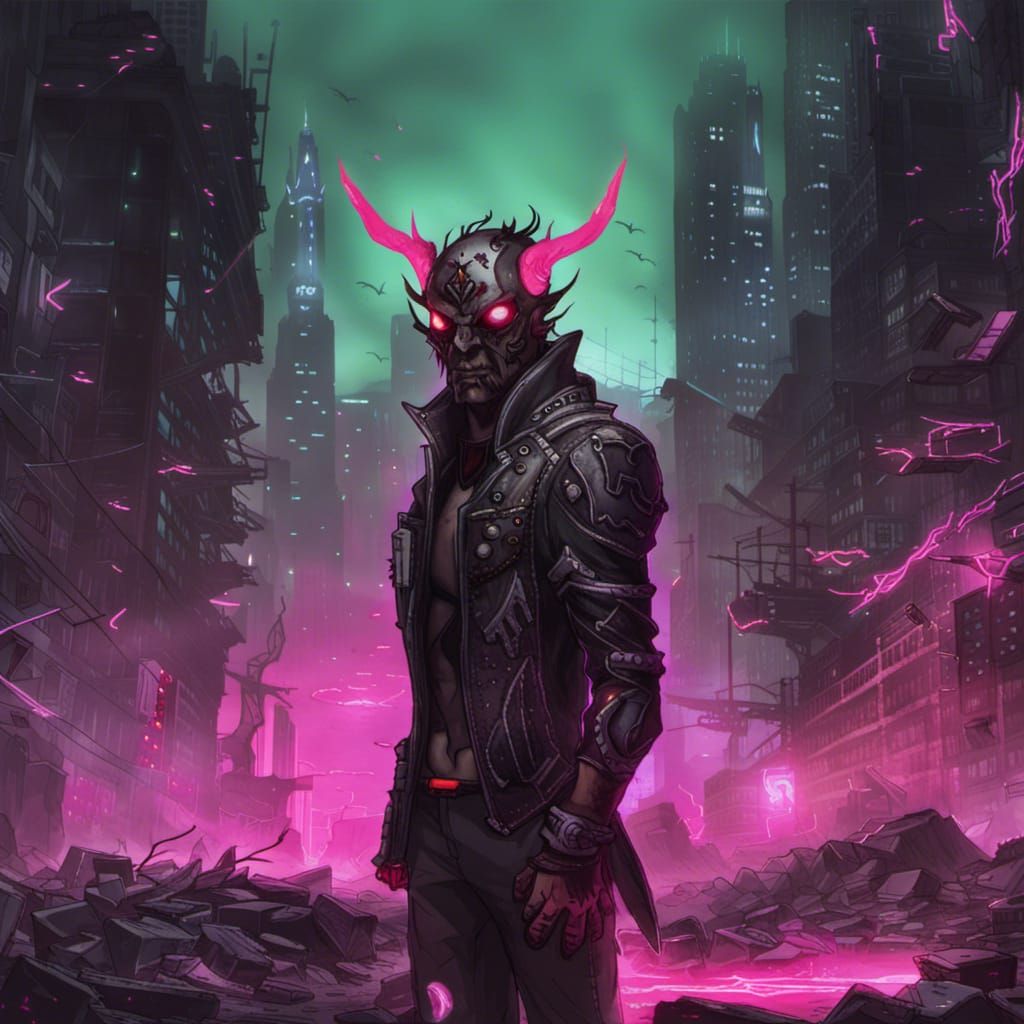 futuristic demon