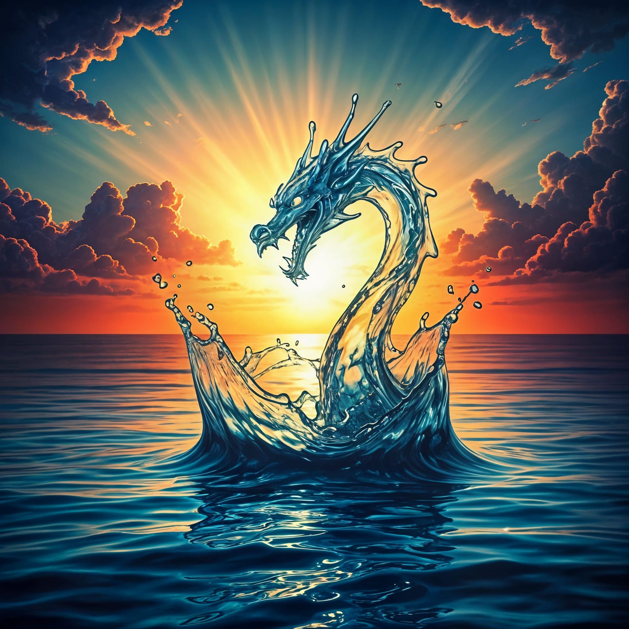 Liquid water dragon.