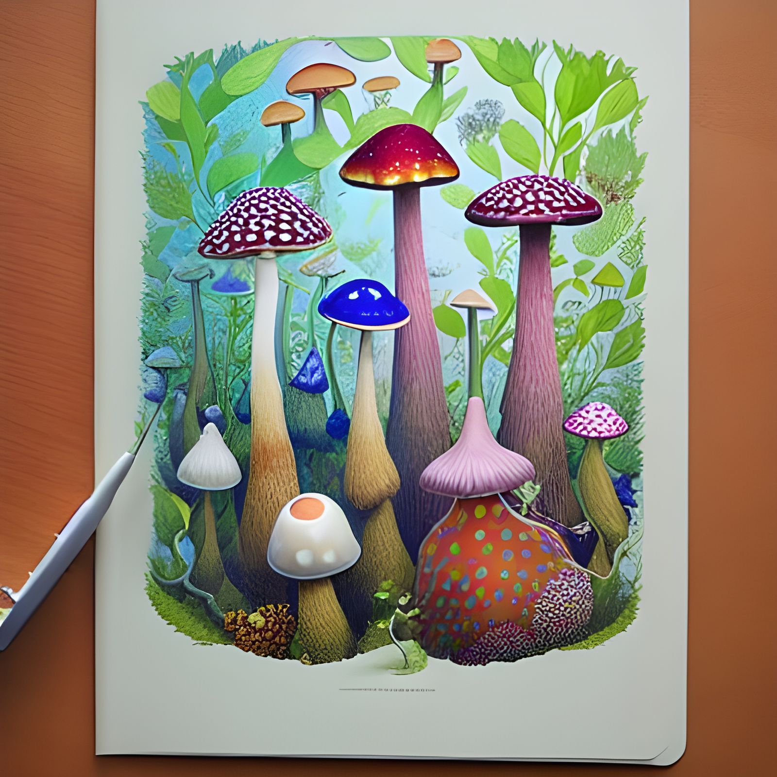 Mushrooms illustration