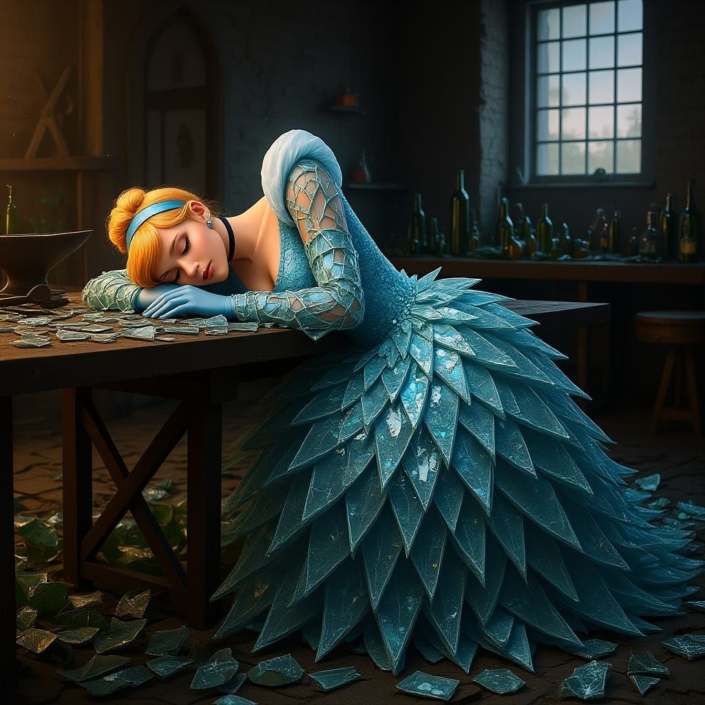 What if Cinderella made her dress from glass?