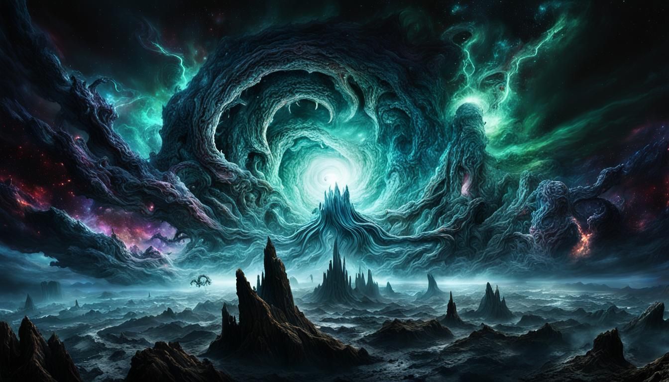 Lovecraftian Landscape - AI Generated Artwork - NightCafe Creator