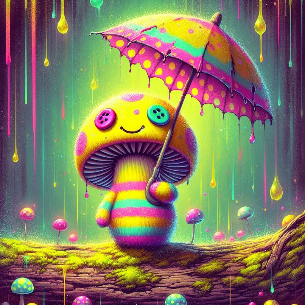 Fluffy mushroom spirit