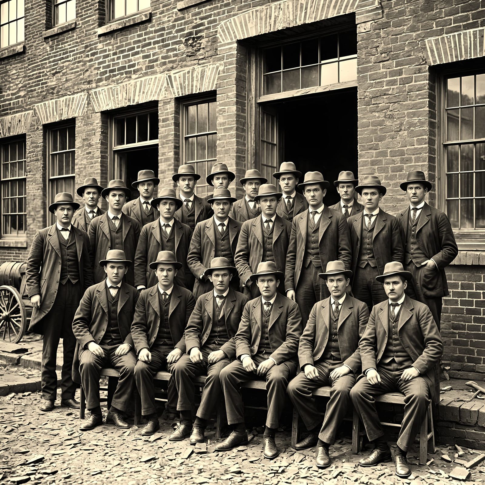 1900s Workforce Portrait  by @AI Ky