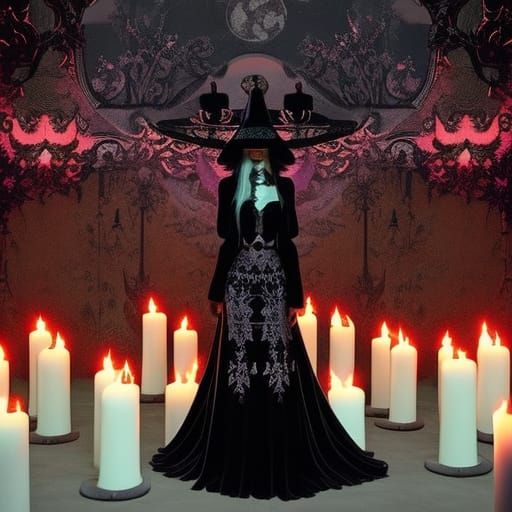 Surrounded by candles