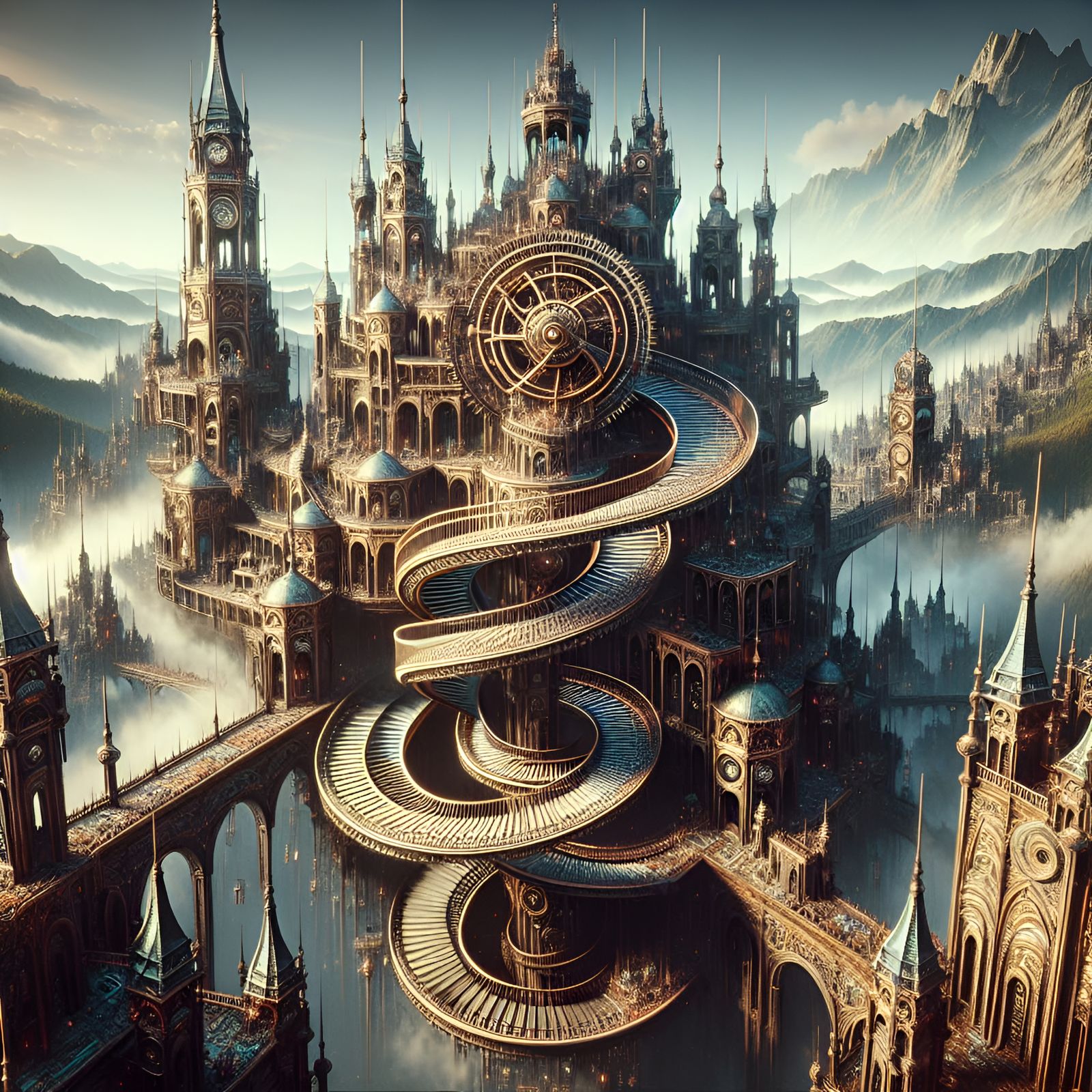 Ornate Clockwork Castle