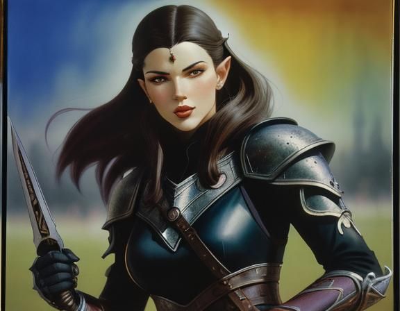 elf blood hunter :: fully clothed, armor {eberron setting} S...