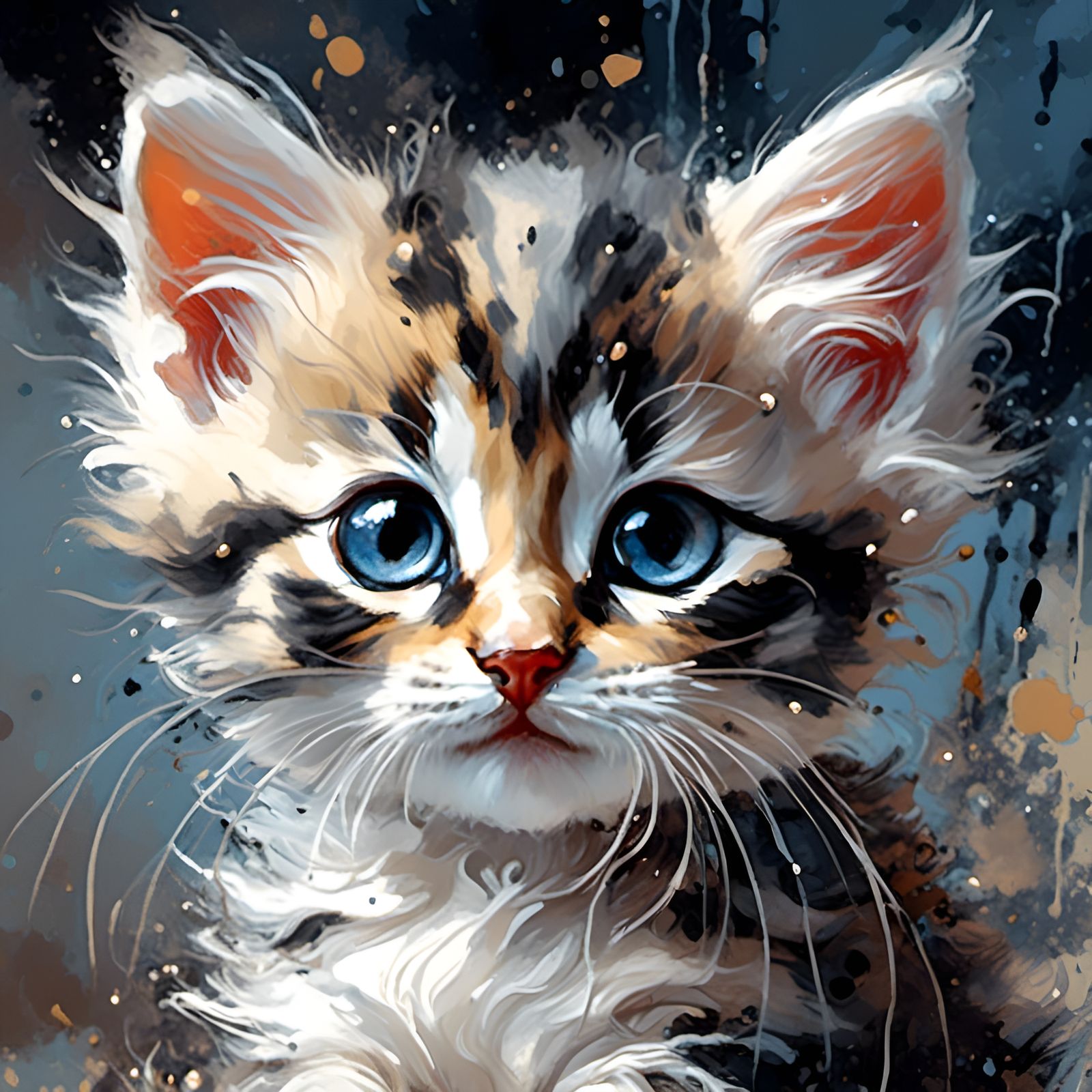 Fluffy kitten