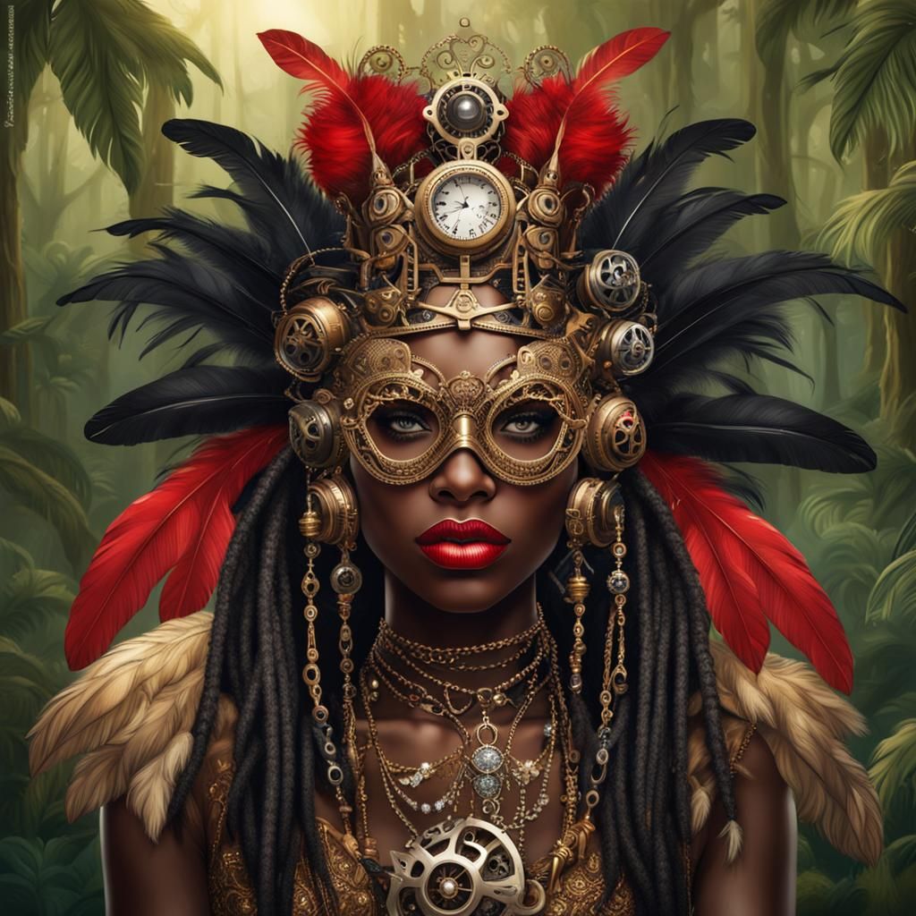 Jungle Black Princess Ai Generated Artwork Nightcafe Creator