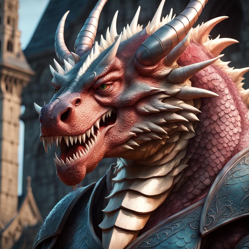 Mideavel knight Dragon