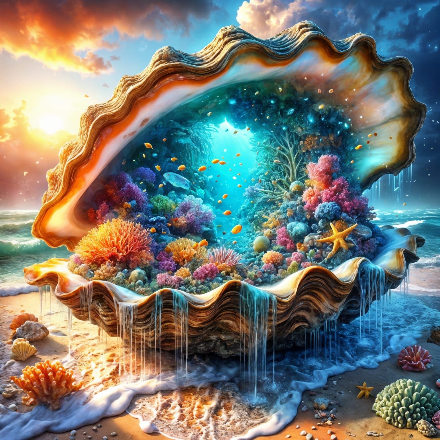 Coral Reef in a Shell