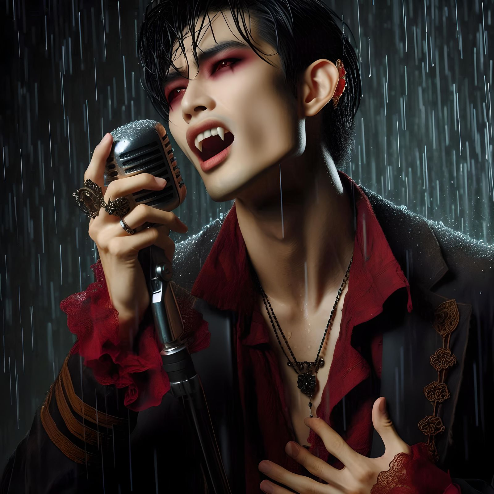 K-pop Vampire BAM - singing in the rain