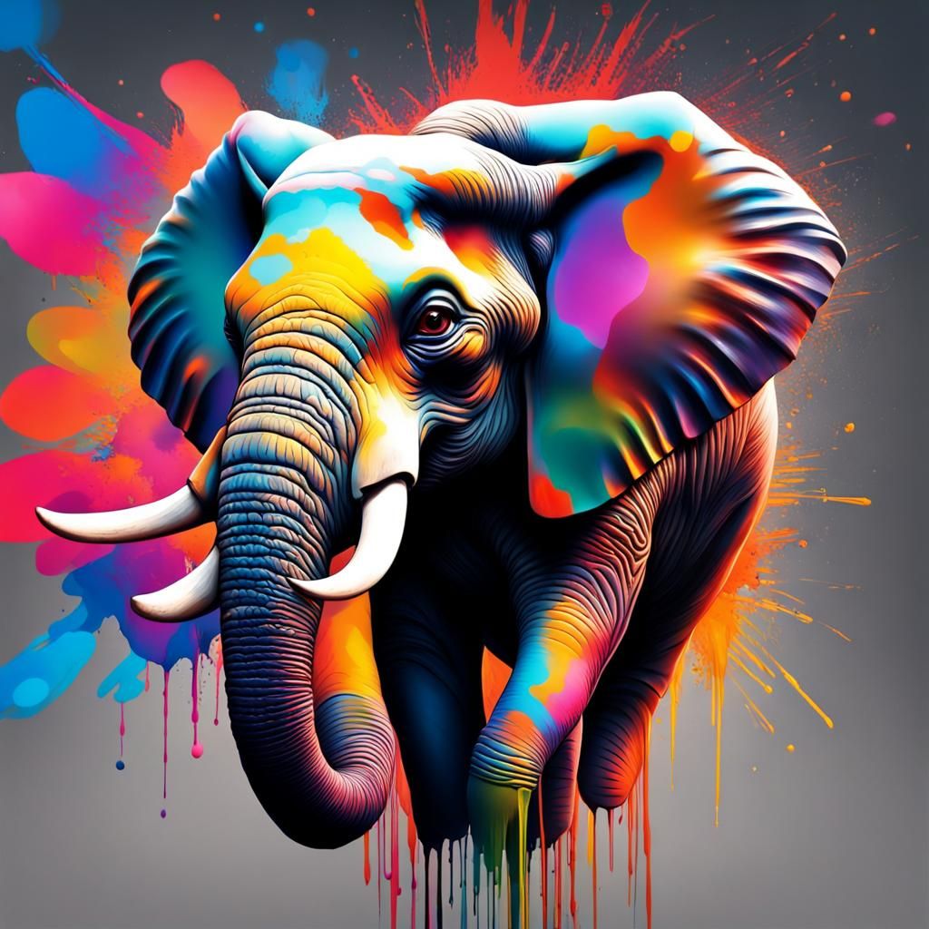 HERMOSO ELEFANTE  QUE MIRA HACIA ARRIBA  TIENE SU TROMPA LEV...