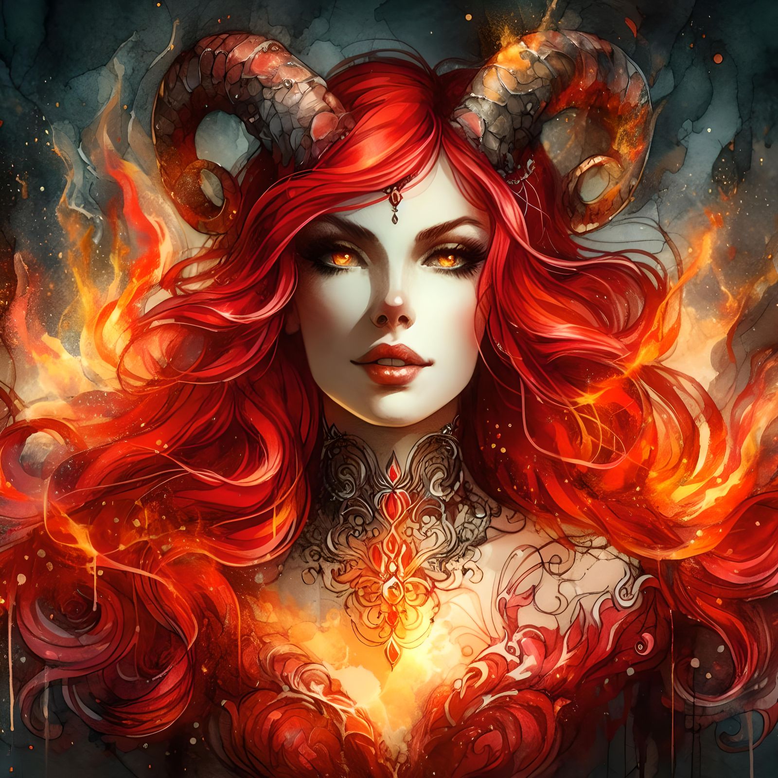 Fire demoness