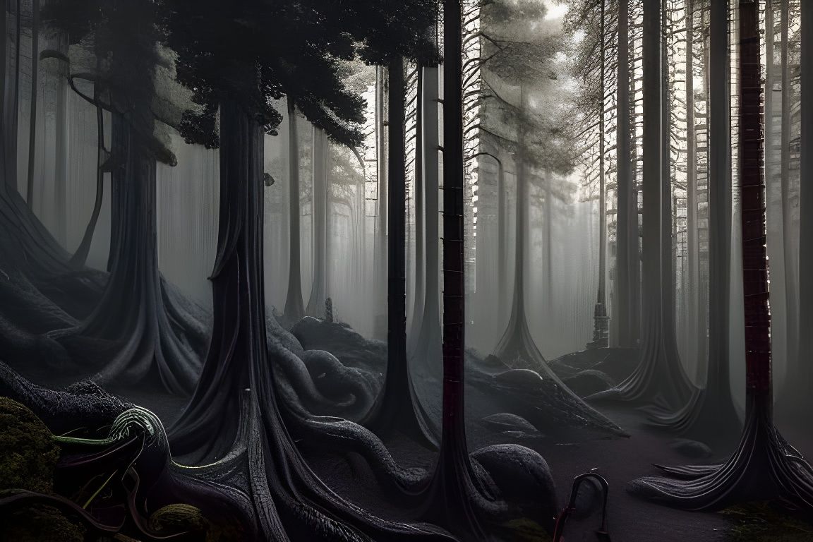 Giger-Forest Lava-Trees