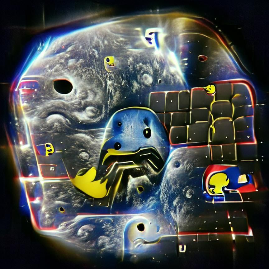 Pacman in space