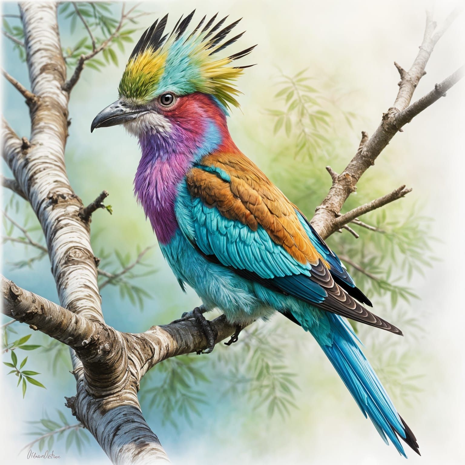 Lilac-Breasted Roller (Coracias caudatus)  by @Sharonjoy