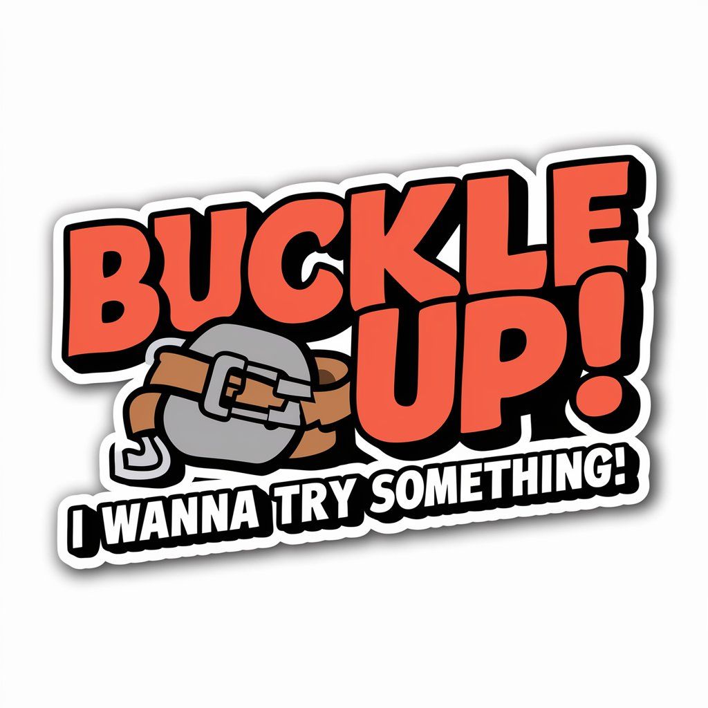 "Buckle Up" window decal