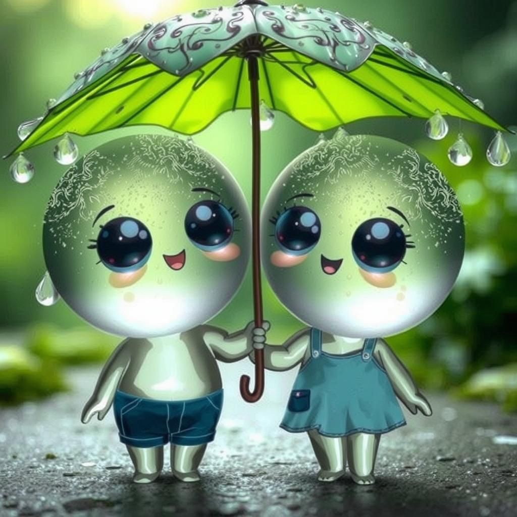 Abstract AI Rendition of Rain