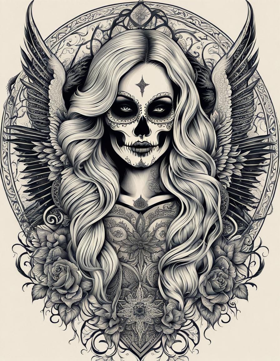 I Keep Getting These Sugar-Skull-Style Photos - AI Generated Artwork ...