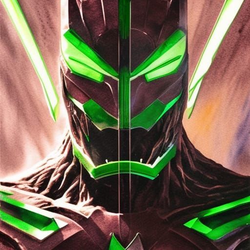 Green Ranger Batman Beast Gohan Groot Ultron portrait hyperdetailed artgerm  watercolor sharp focus 16K resolution kaluta oil on canvas Da Vi... - AI  Generated Artwork - NightCafe Creator