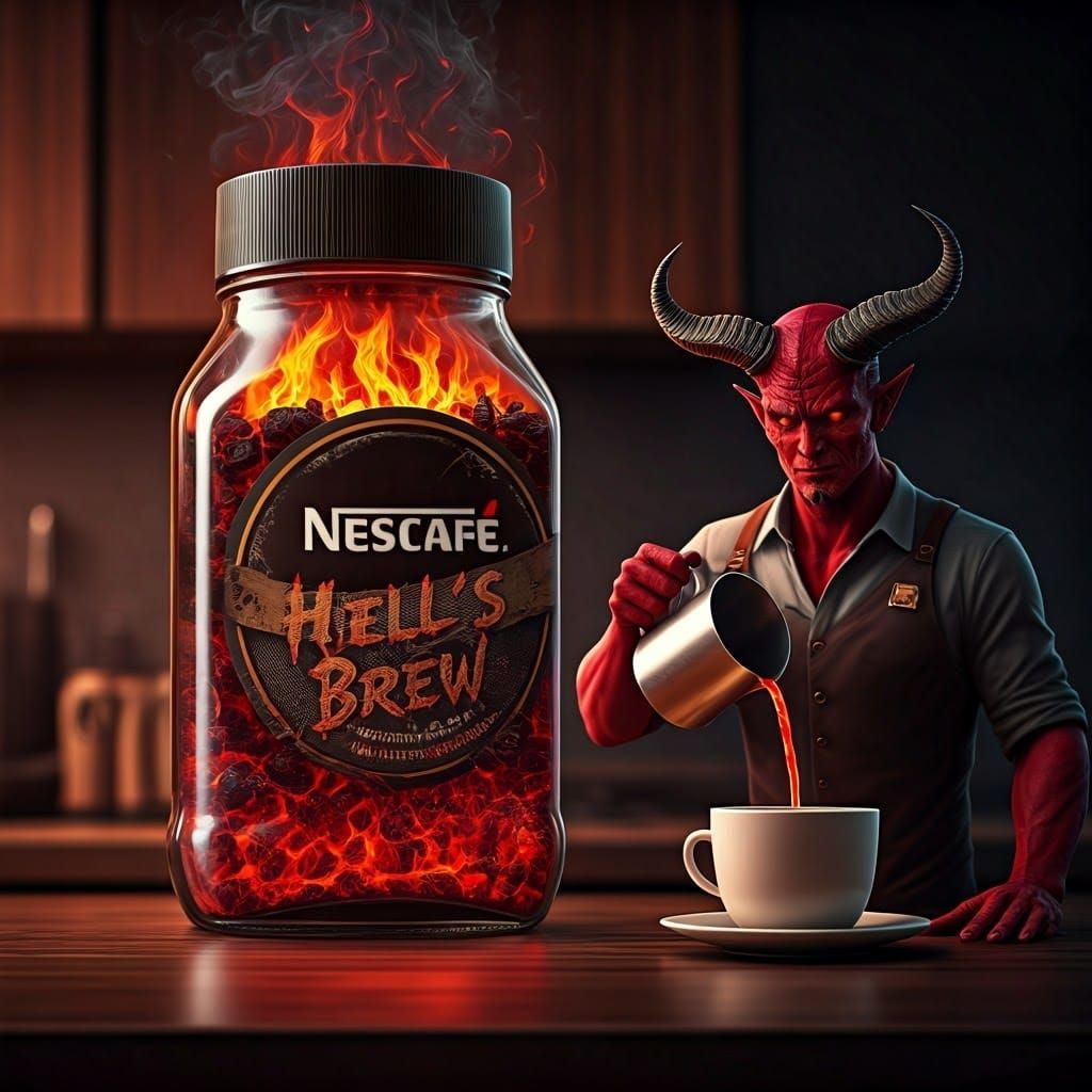 Warning: this coffee may eternally burn your soul!  by @Blue 