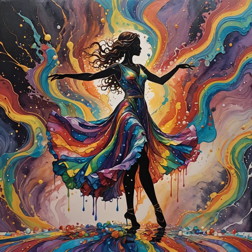 Dancing in the rhythm of rainbows  by @Andy