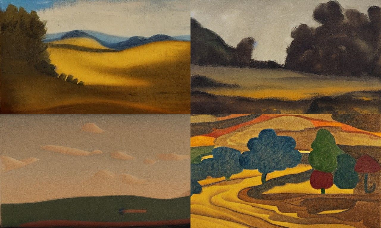 Landscape in the style of Neo-figurative