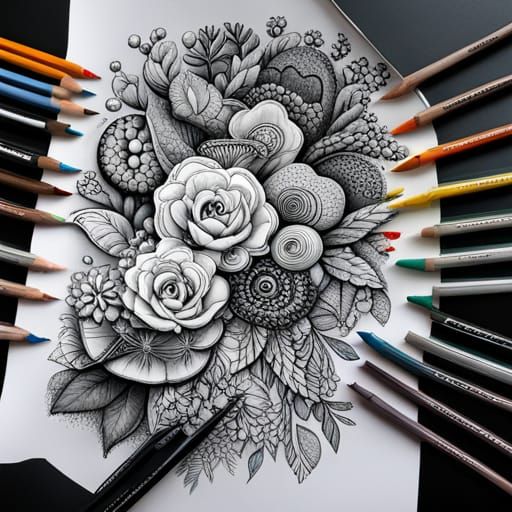 coloring page of flowers false