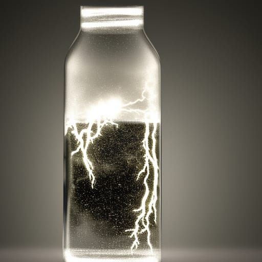 White Lightning in a jar AI Generated Artwork NightCafe Creator