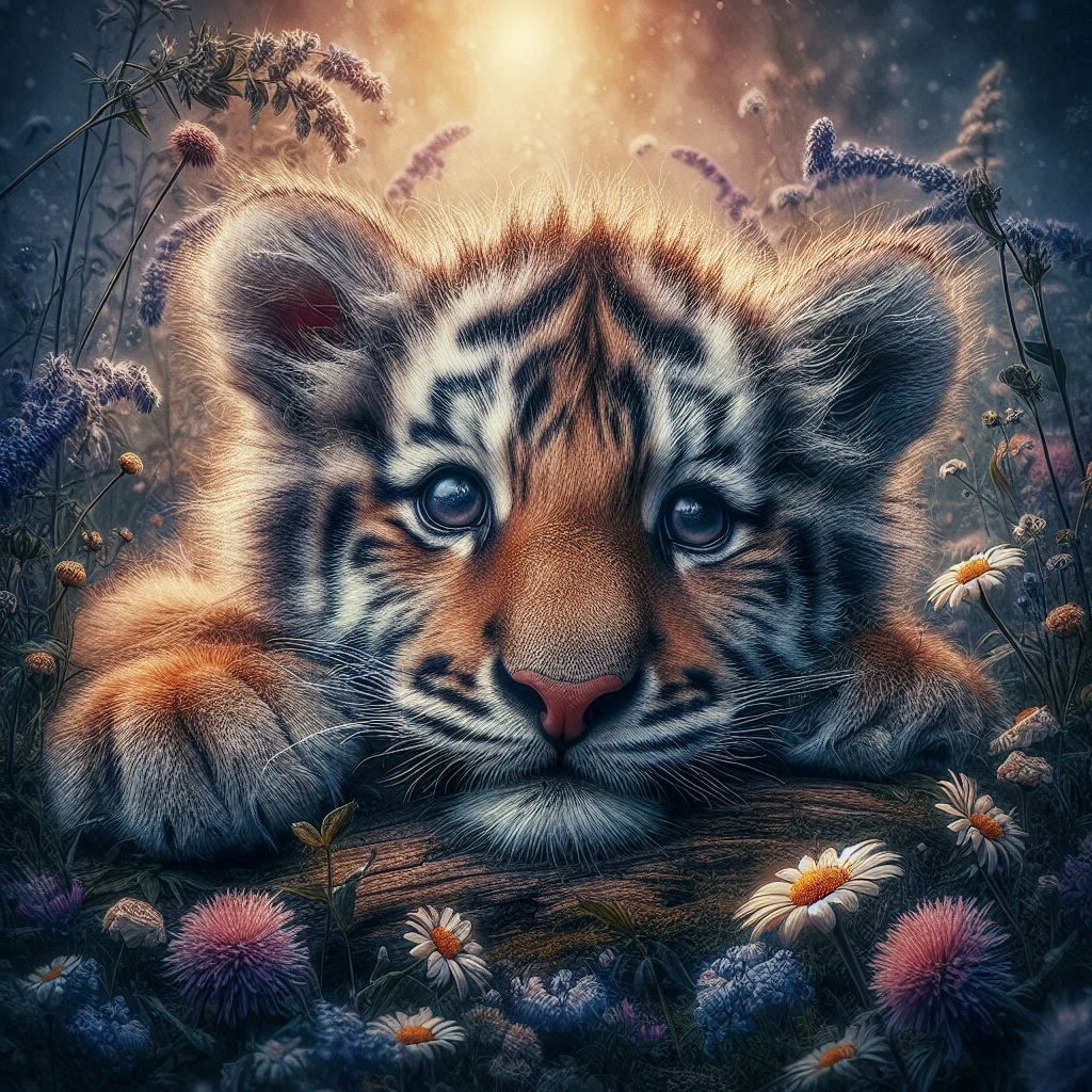 Puppy Tiger's Portrait ππ
