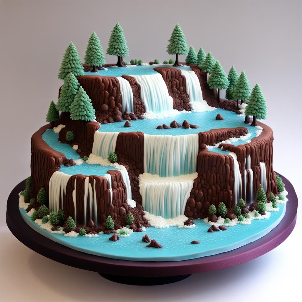 Niagara Falls In cake form 1.3  by @GreenNails 