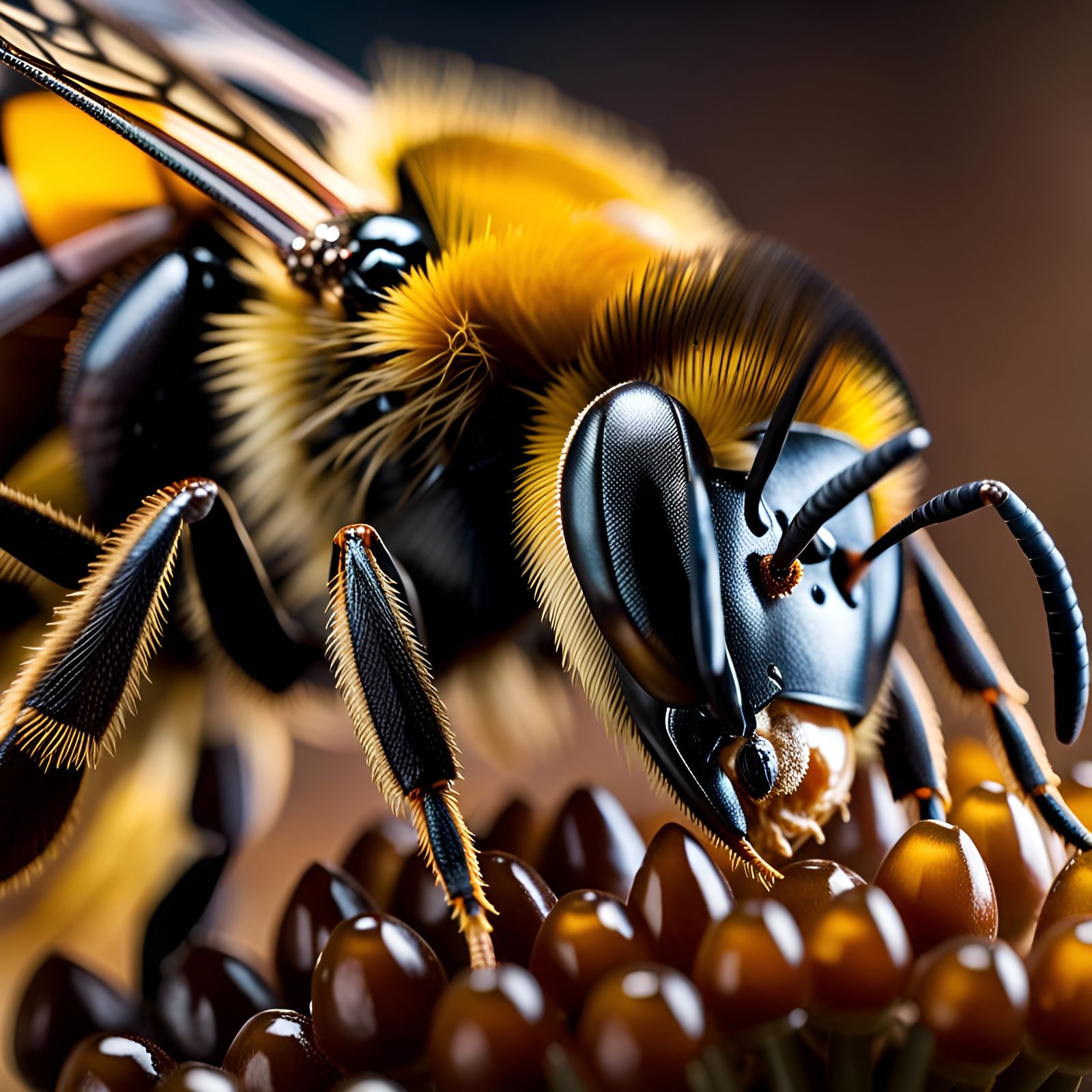 Queen Bee (I forgot to enter the pollinator challenge)  by @JenniferG