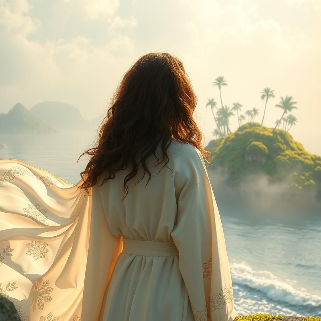 Morning on an island