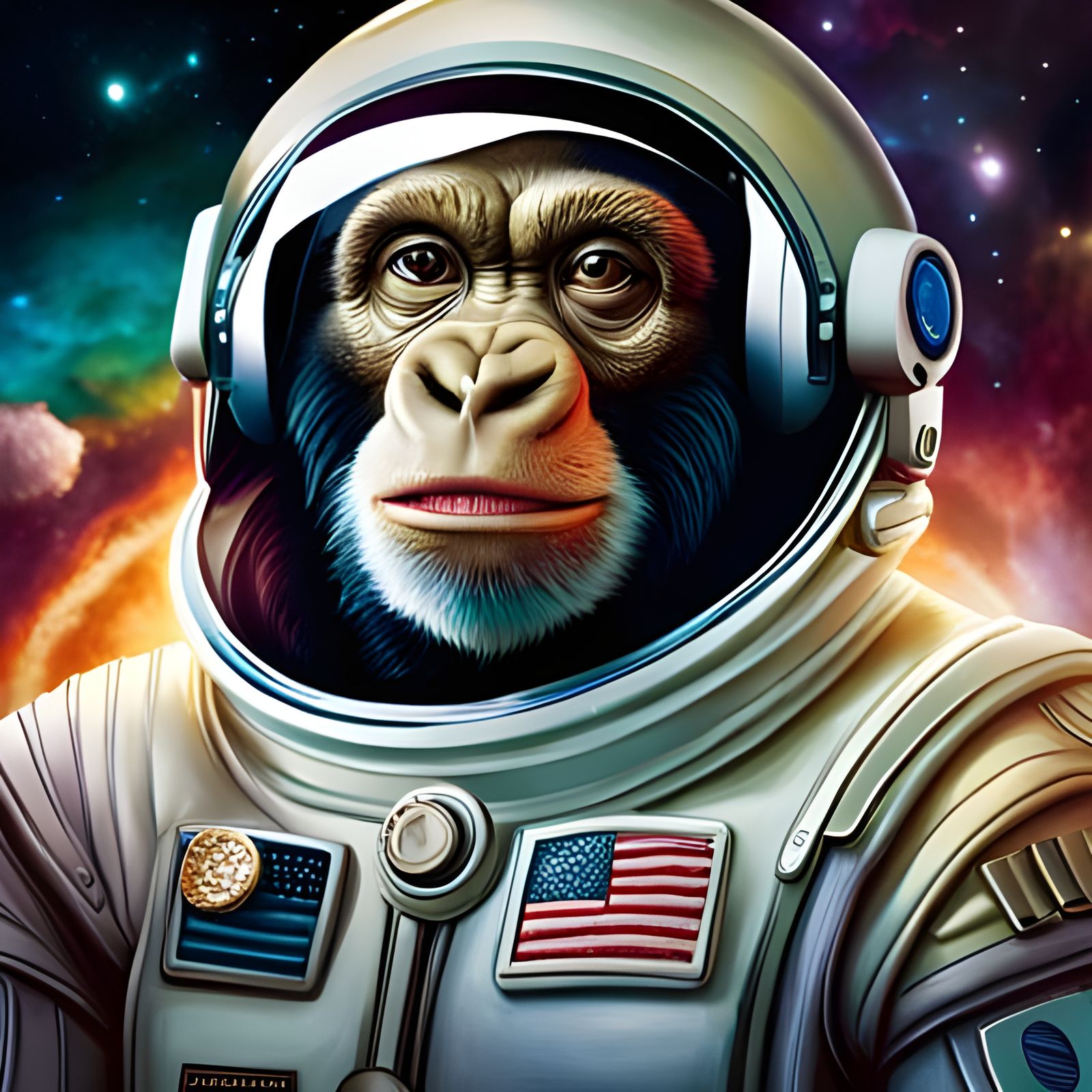 Space Monkey - AI Generated Artwork - NightCafe Creator