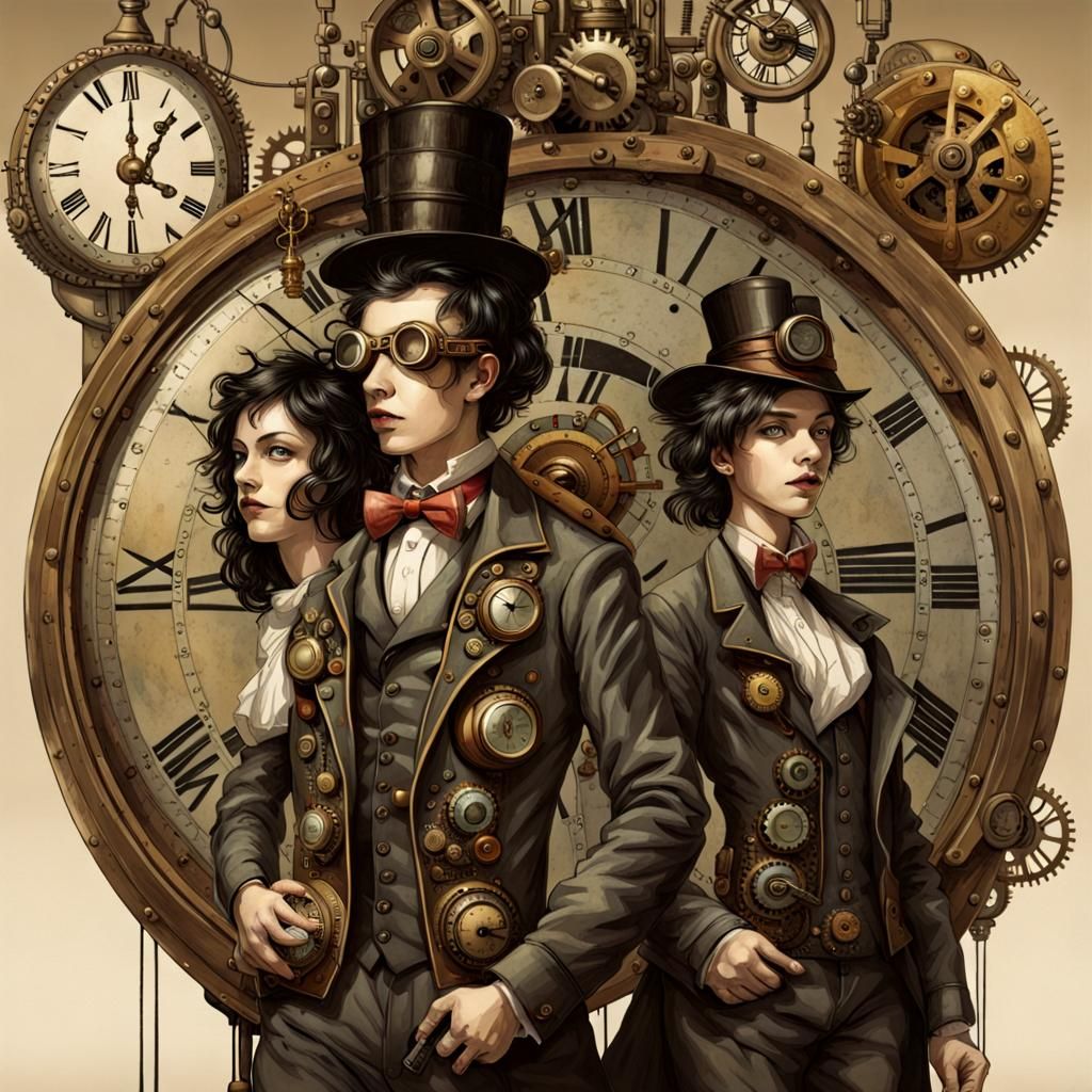 Clockwork people AI Generated Artwork NightCafe Creator