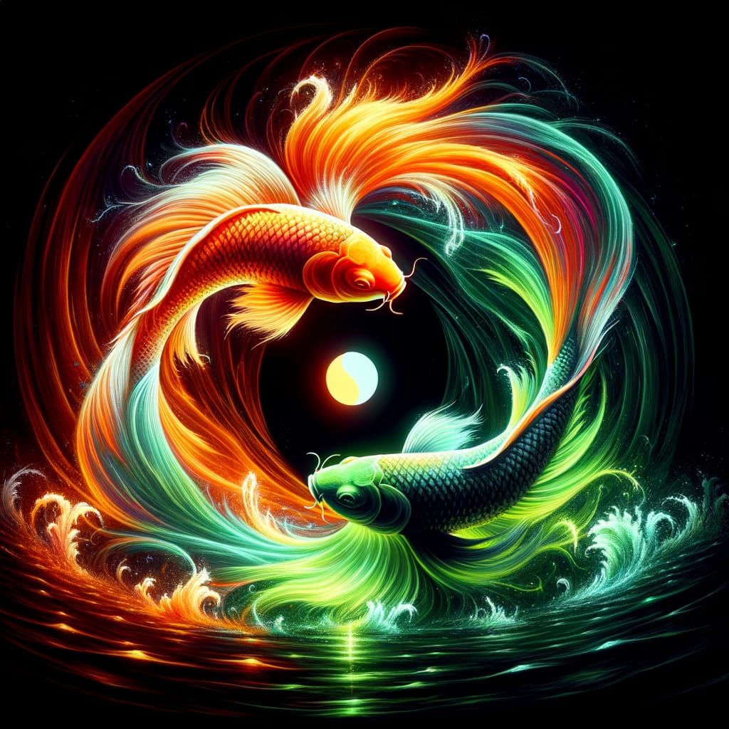 Yin and Yang Koy  by @Maria