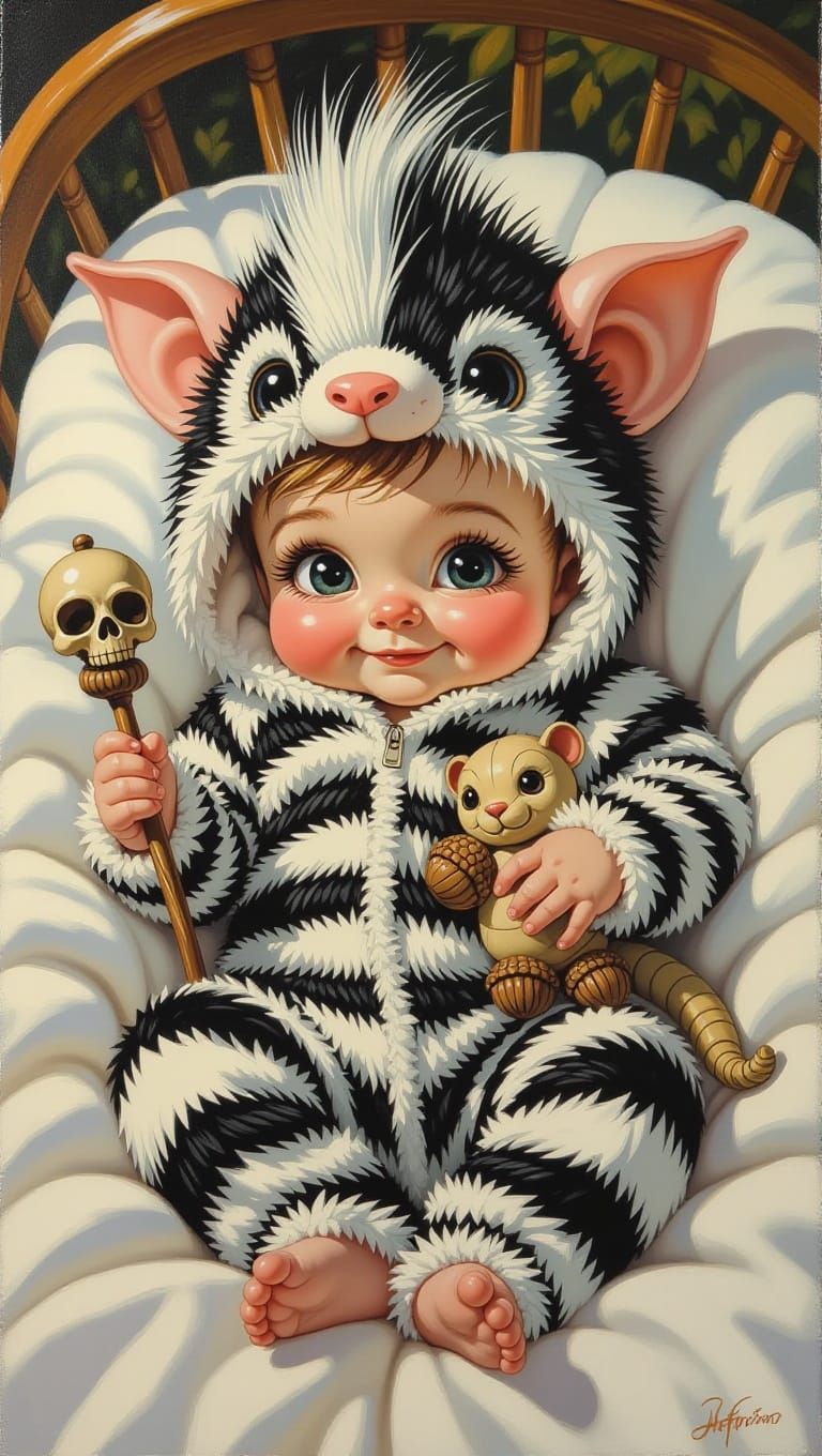 Cute lil stinker (2 likes)  by @asbestos_monkey