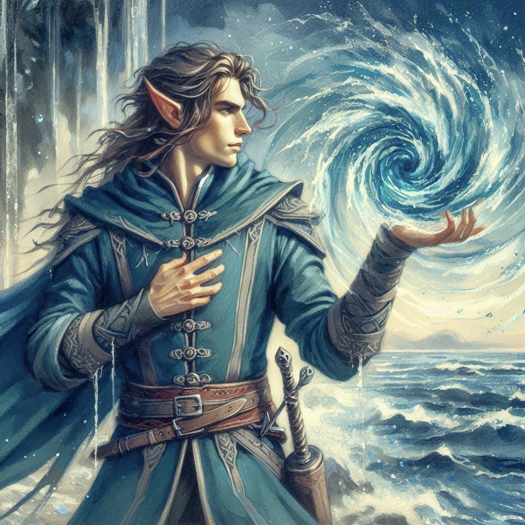 Elven water sorcerer