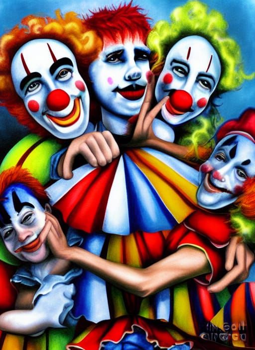 Send in the clowns - AI Generated Artwork - NightCafe Creator