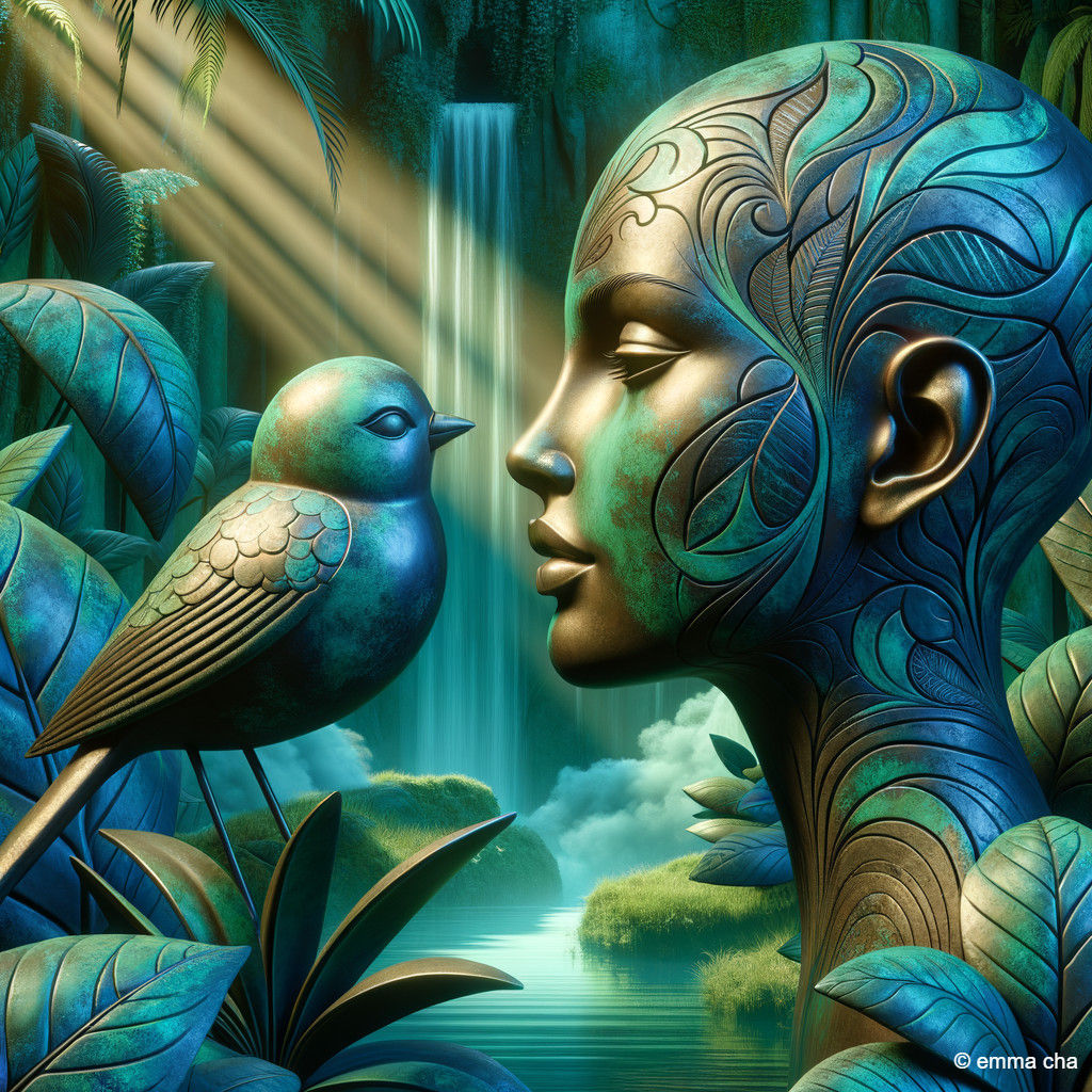 She is Beautiful, Thinks the Bird...