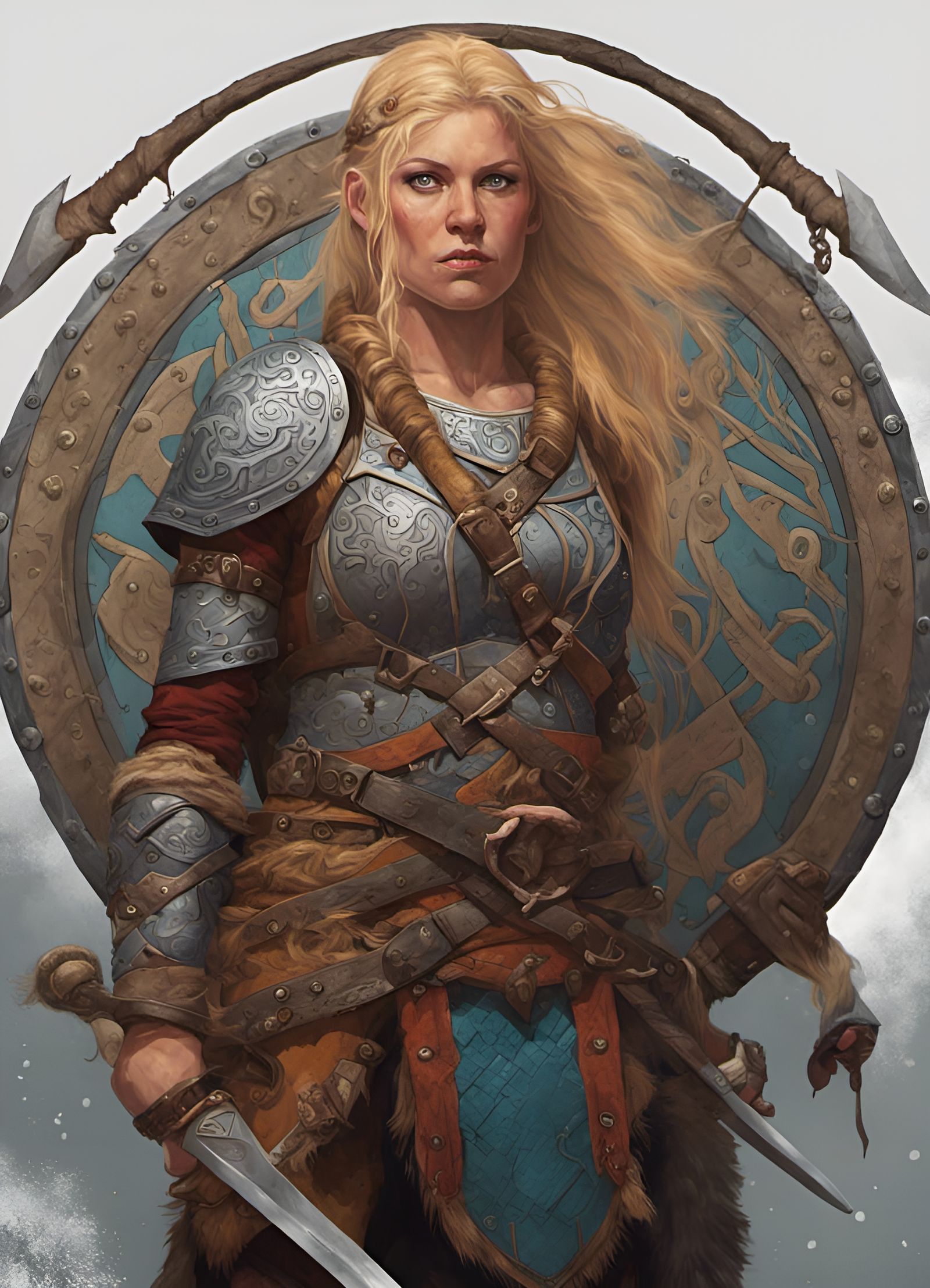 The Viking Shieldmaiden - Ai Generated Artwork - Nightcafe Creator