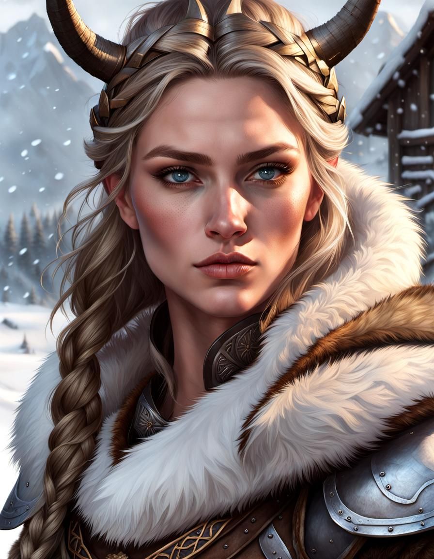 Viking Woman - AI Generated Artwork - NightCafe Creator