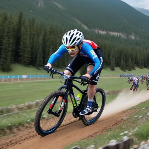 mountain bicycle race