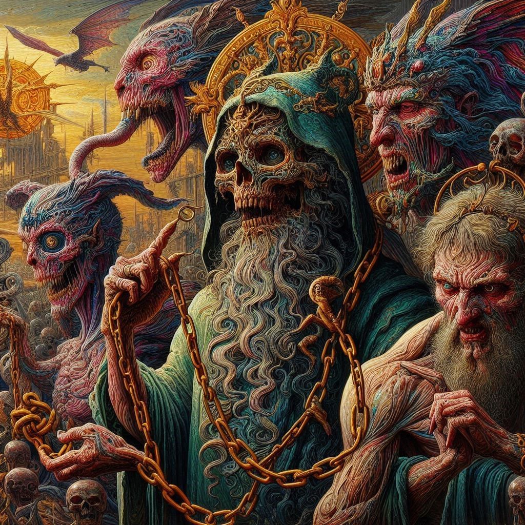 the masked divinities which men themselves invent to justify...