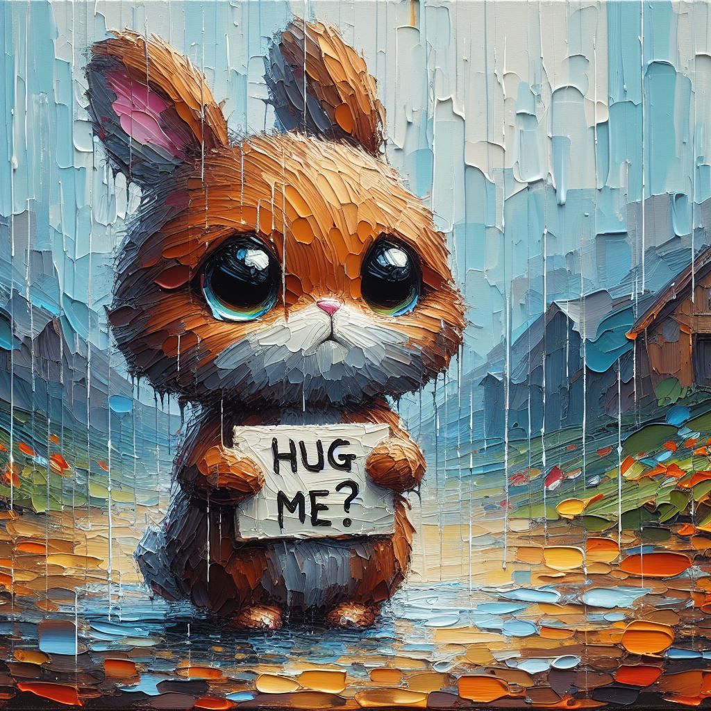 Brown bunny needing hugs