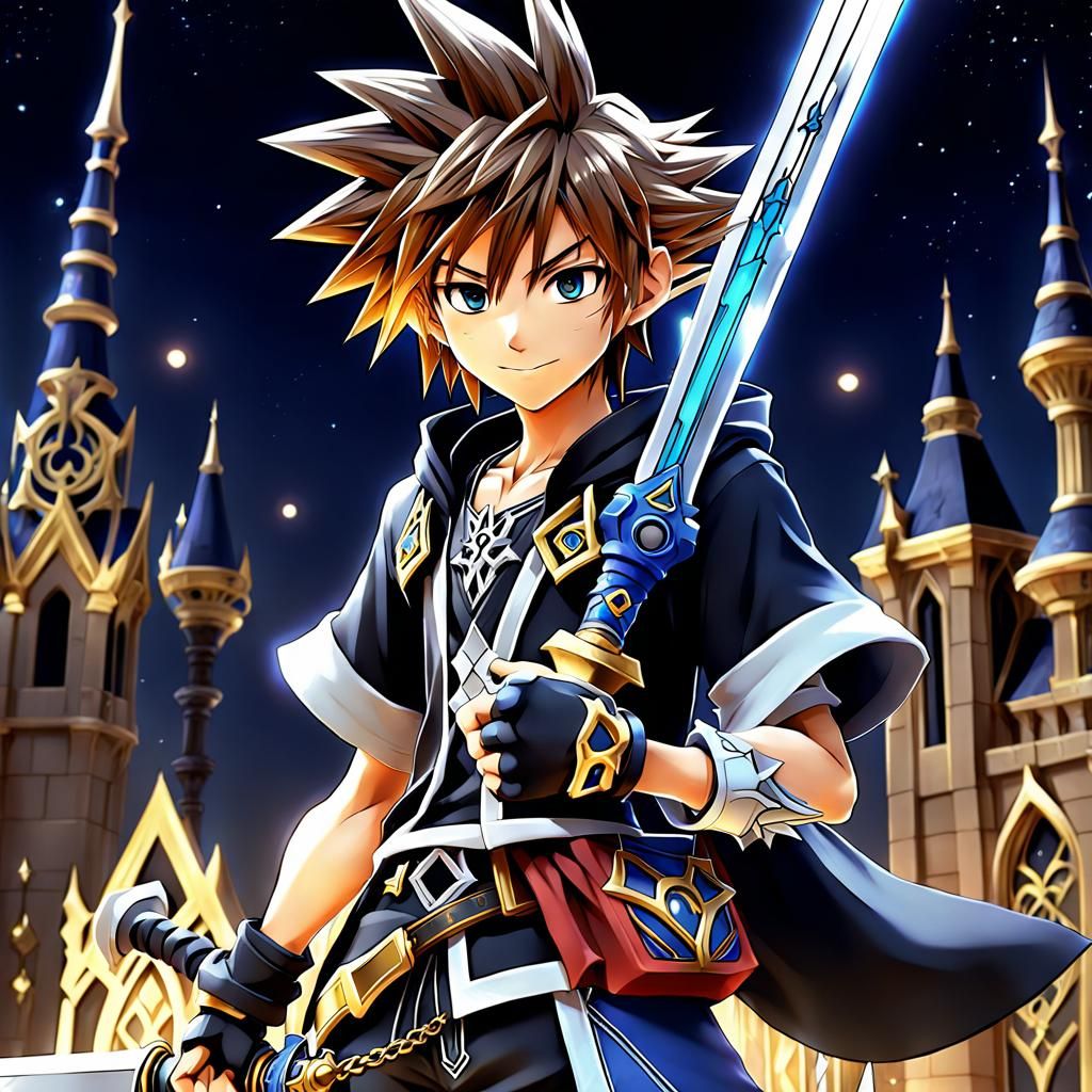 Kingdom Hearts - Master of the keyblade - AI Generated Artwork ...