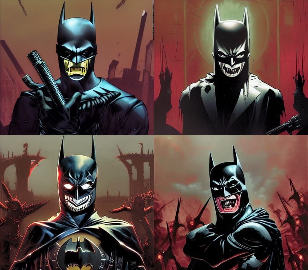 Batman Who laughs from Dark mutiverse made by American Illus...