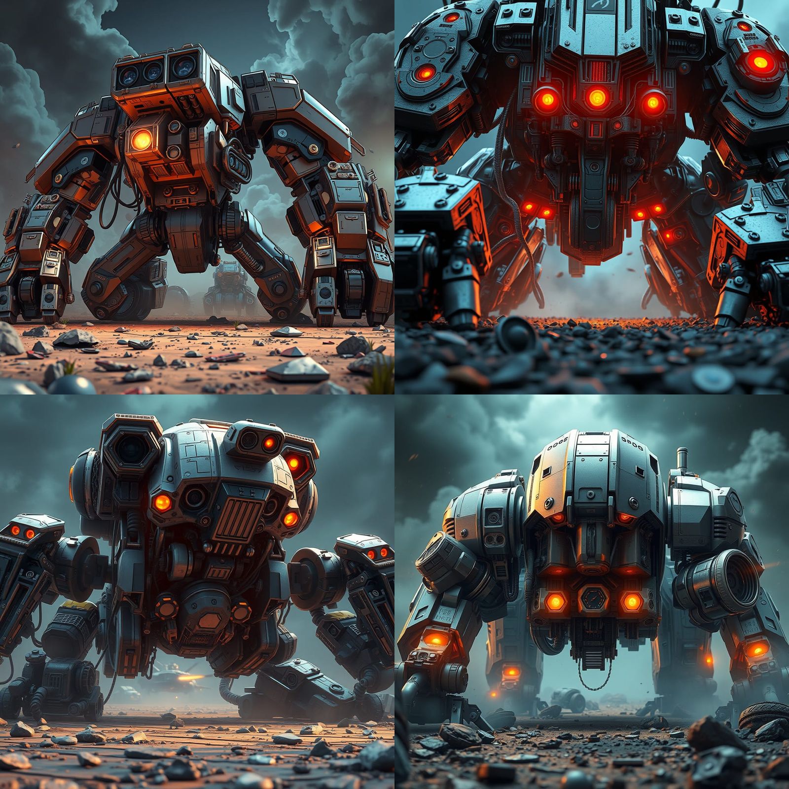 Futuristic Sci-Fi Robot Comic in 8K Resolution