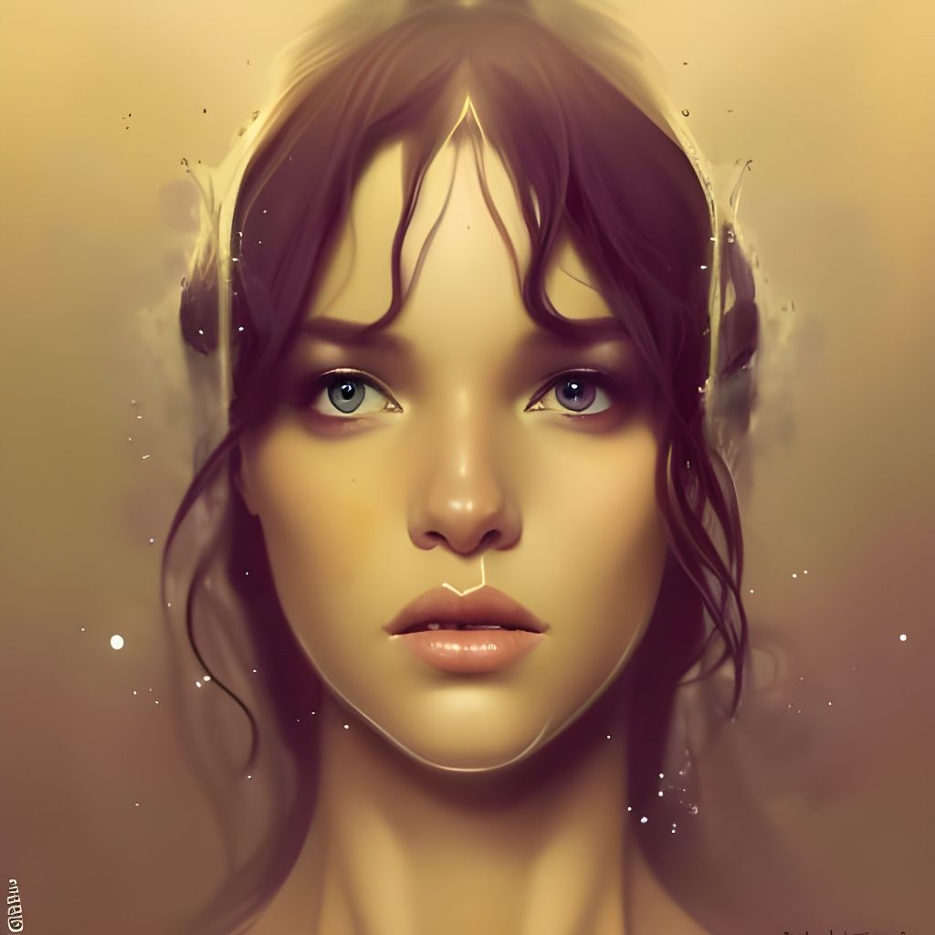 Most beautiful woman on universe with magical eyes and lips