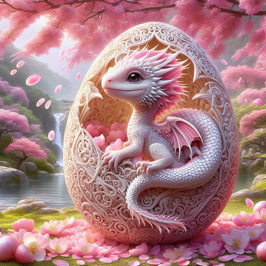 Little cute Cherry Blossom Dragon (1)